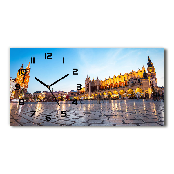 Reloj de cristal horizontal Cracovia, polonia