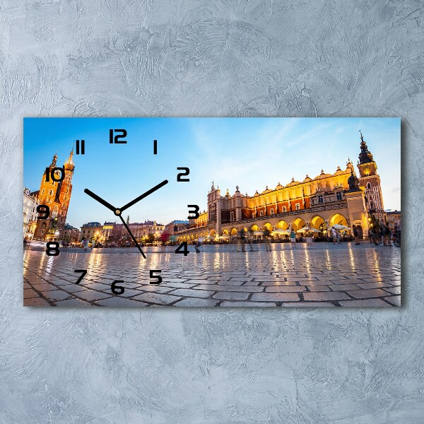 Reloj de cristal horizontal Cracovia, polonia