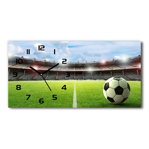 Reloj rectangular El balón en el campo