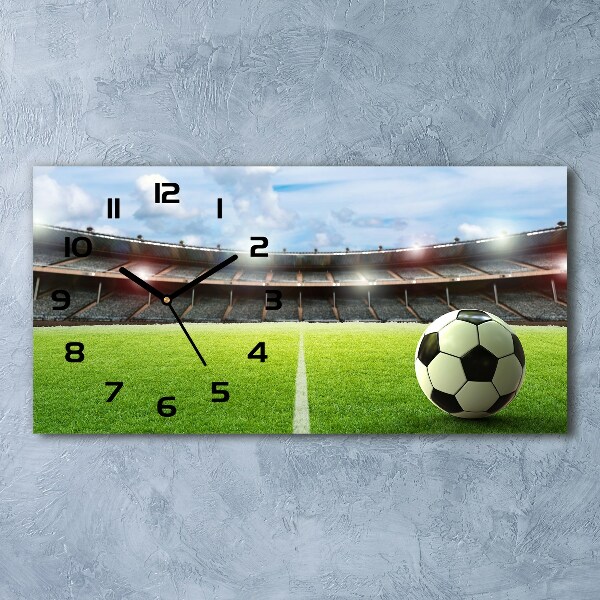 Reloj rectangular El balón en el campo
