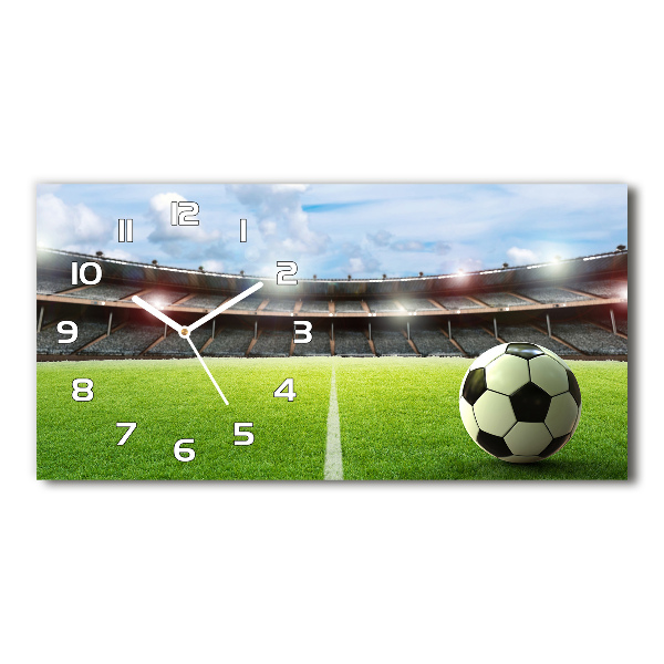 Reloj rectangular El balón en el campo