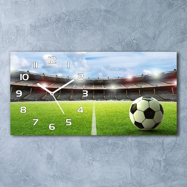 Reloj rectangular El balón en el campo