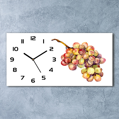 Reloj de cristal horizontal Un racimo de uvas