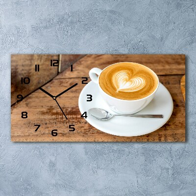 Reloj rectangular Café en una taza