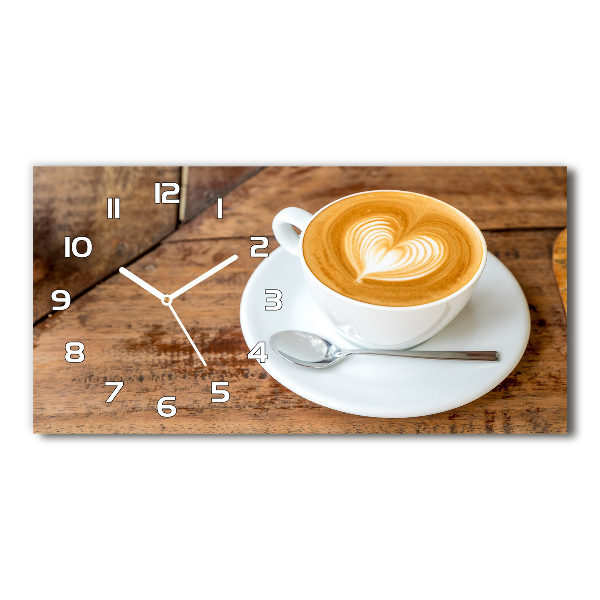 Reloj rectangular Café en una taza