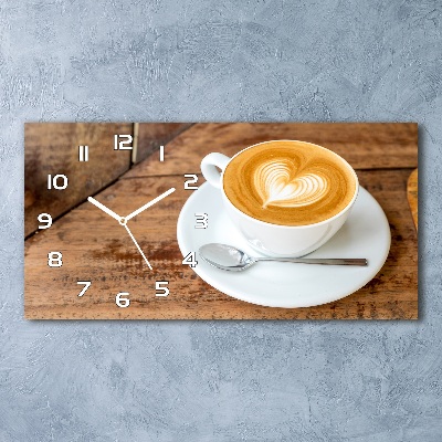 Reloj rectangular Café en una taza