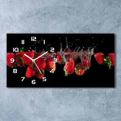 Reloj horizontal Fresas bajo el agua