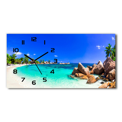 Reloj horizontal Playa de seychelles