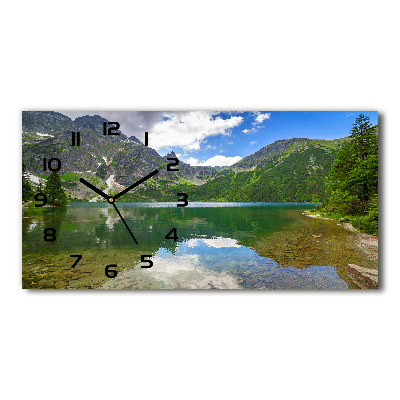 Reloj rectangular El ojo de mar de los montes tatra