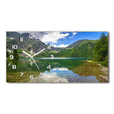 Reloj rectangular El ojo de mar de los montes tatra