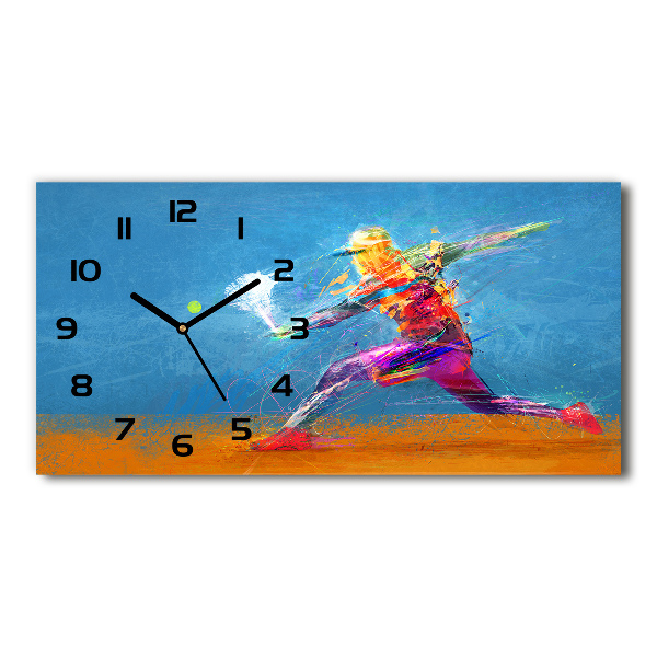 Reloj horizontal Jugador de tenis