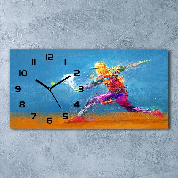 Reloj horizontal Jugador de tenis
