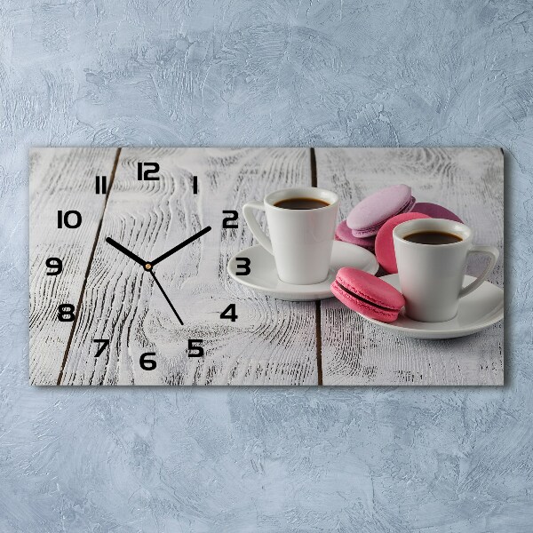 Reloj horizontal Café y galletas