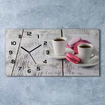 Reloj horizontal Café y galletas