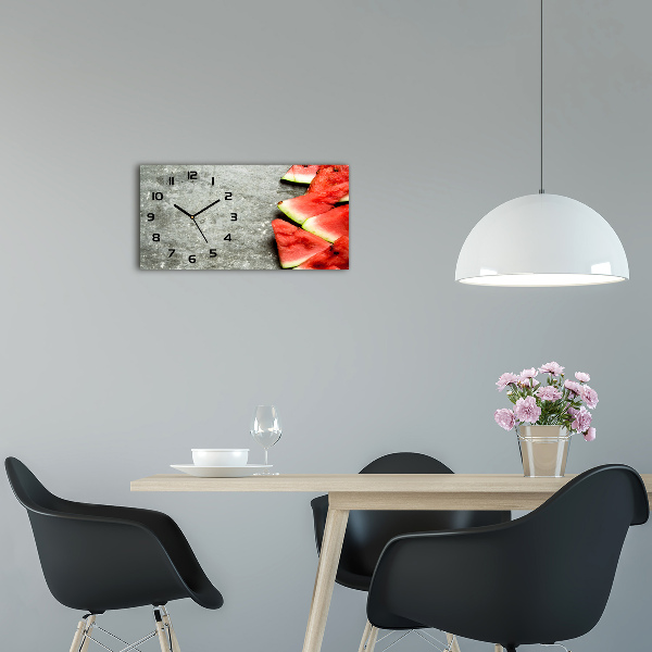 Reloj horizontal Sandía en rodajas