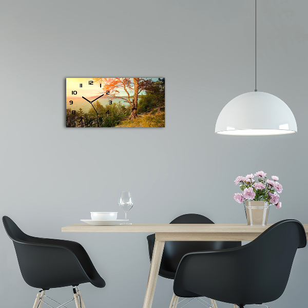 Reloj de cristal horizontal Lago escandinavo