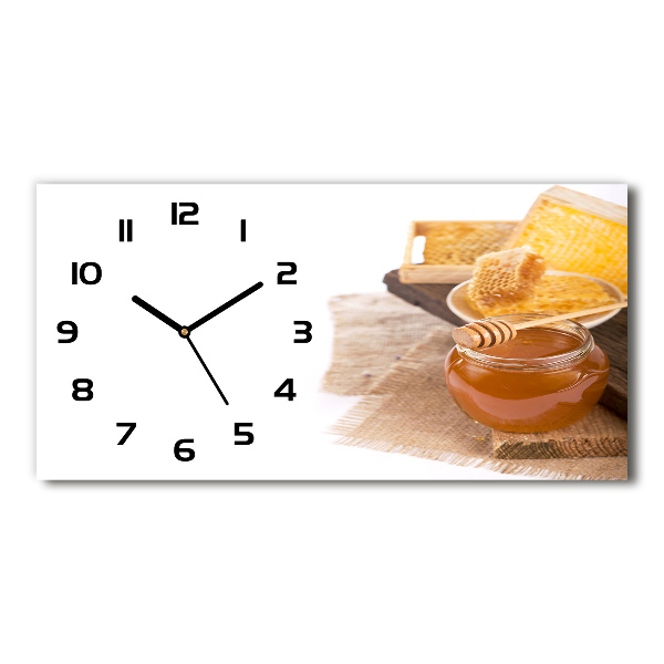 Reloj de cristal horizontal Miel
