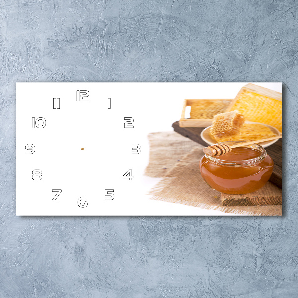 Reloj de cristal horizontal Miel