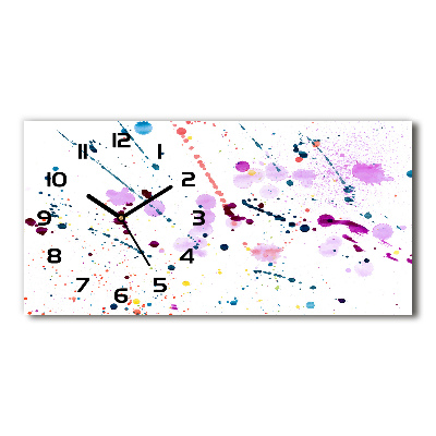 Reloj horizontal Manchas abstractas