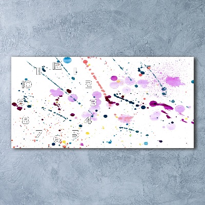 Reloj horizontal Manchas abstractas