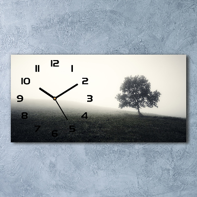 Reloj rectangular Árbol solitario