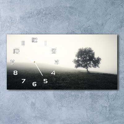 Reloj rectangular Árbol solitario