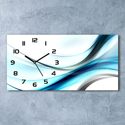 Reloj de cristal horizontal Ondas abstractas
