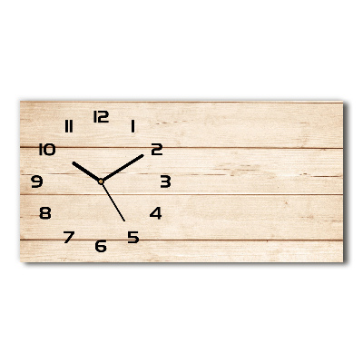 Reloj rectangular Fondo de madera