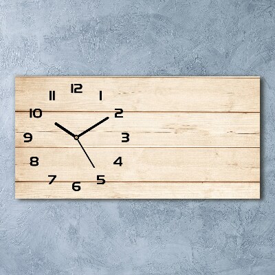 Reloj rectangular Fondo de madera