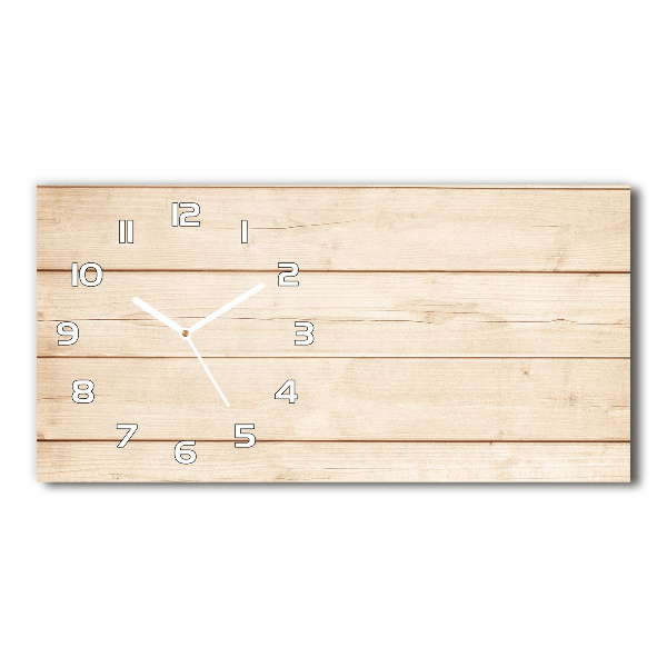 Reloj rectangular Fondo de madera