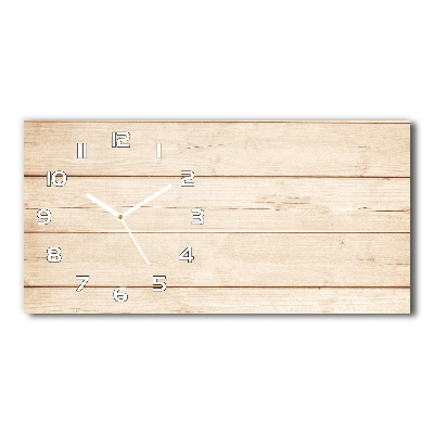 Reloj rectangular Fondo de madera