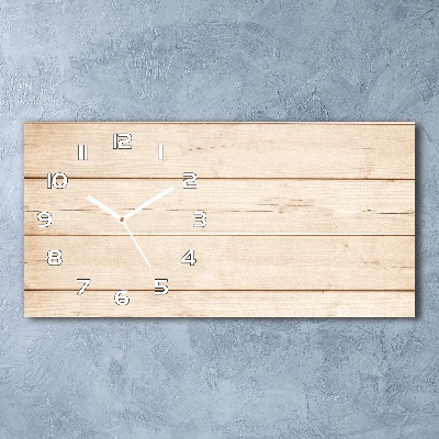 Reloj rectangular Fondo de madera