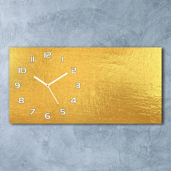 Reloj horizontal Fondo de lámina de oro