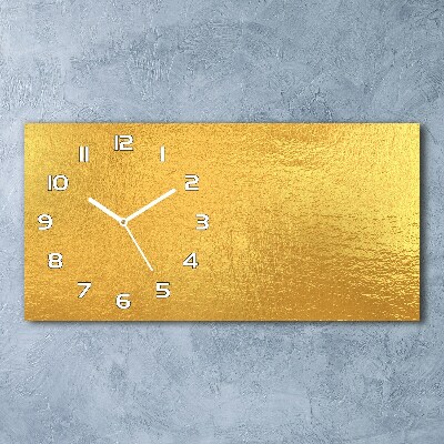 Reloj horizontal Fondo de lámina de oro
