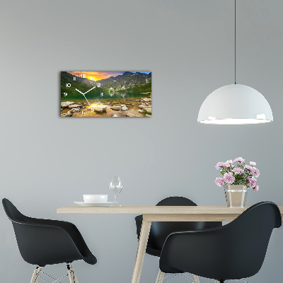 Reloj horizontal El ojo de mar de los montes tatra