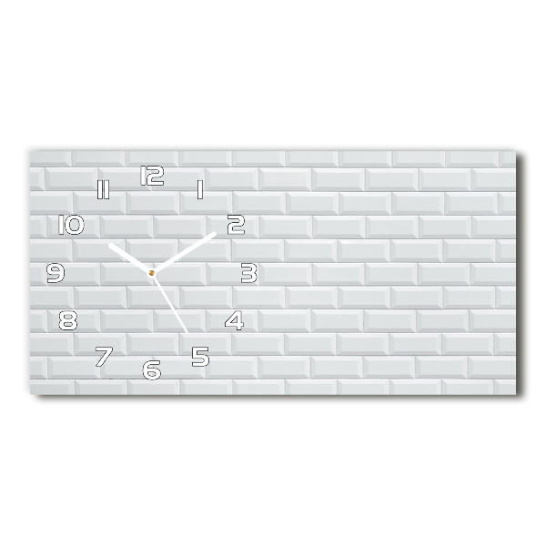 Reloj de cristal horizontal Pared de cerámica