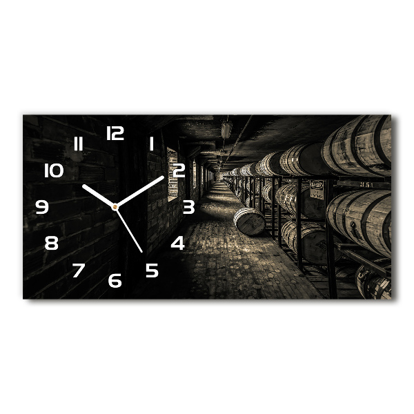 Reloj rectangular Barriles de bourbon