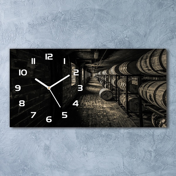 Reloj rectangular Barriles de bourbon