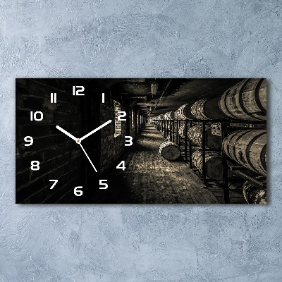 Reloj rectangular Barriles de bourbon