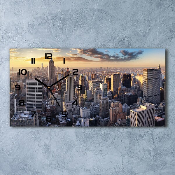 Reloj rectangular Vista aérea de nueva york