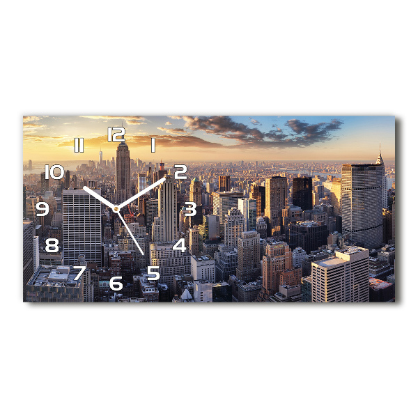 Reloj rectangular Vista aérea de nueva york