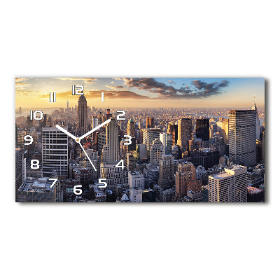 Reloj rectangular Vista aérea de nueva york