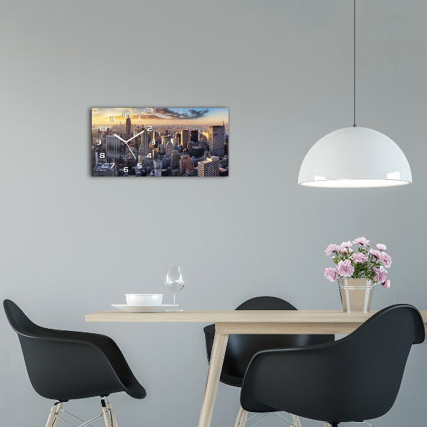 Reloj rectangular Vista aérea de nueva york