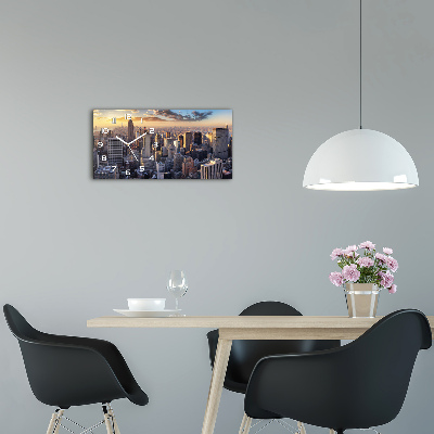 Reloj rectangular Vista aérea de nueva york