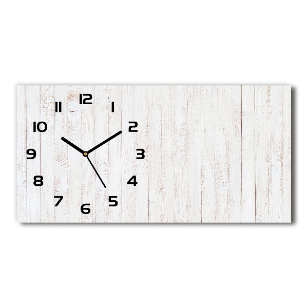Reloj rectangular Fondo de madera