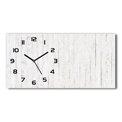 Reloj rectangular Fondo de madera