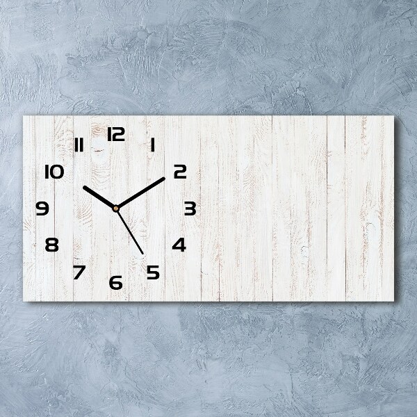 Reloj rectangular Fondo de madera