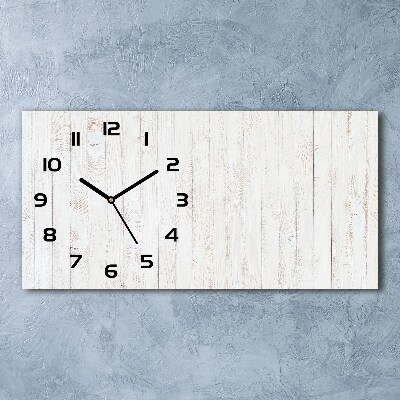 Reloj rectangular Fondo de madera