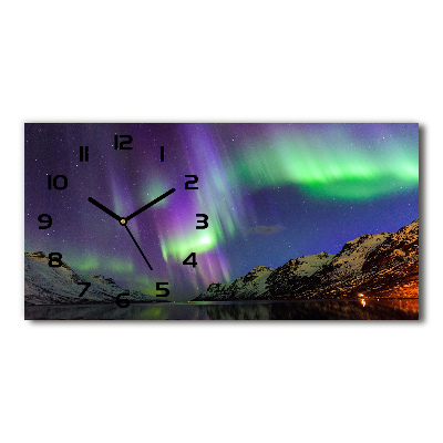 Reloj horizontal Auroras boreales