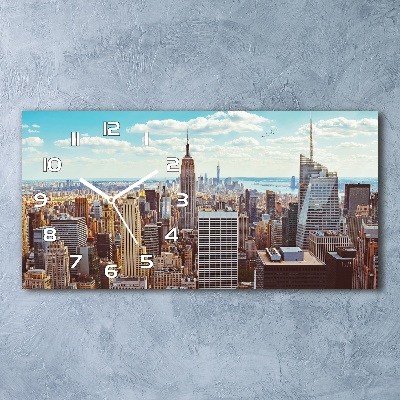 Reloj rectangular Vista aérea de nueva york